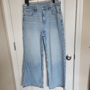 American Eagle Outfitters Light Blue Wide Leg Jeans